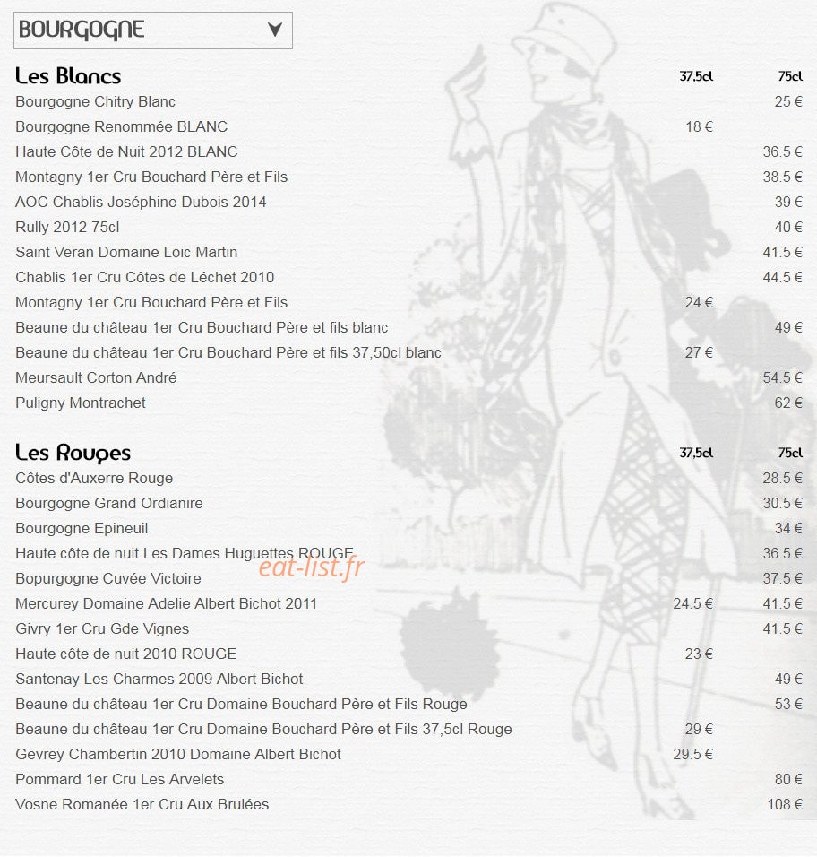 Bistrot de Charenton — carte page 4