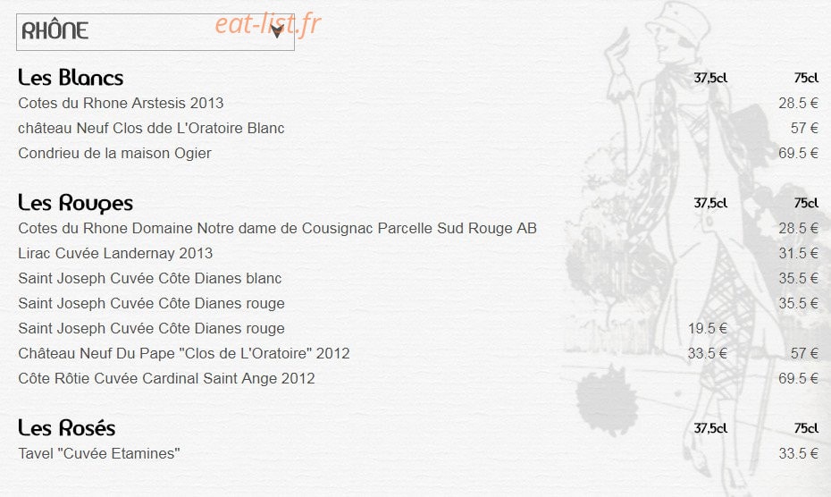 Bistrot de Charenton — carte page 7