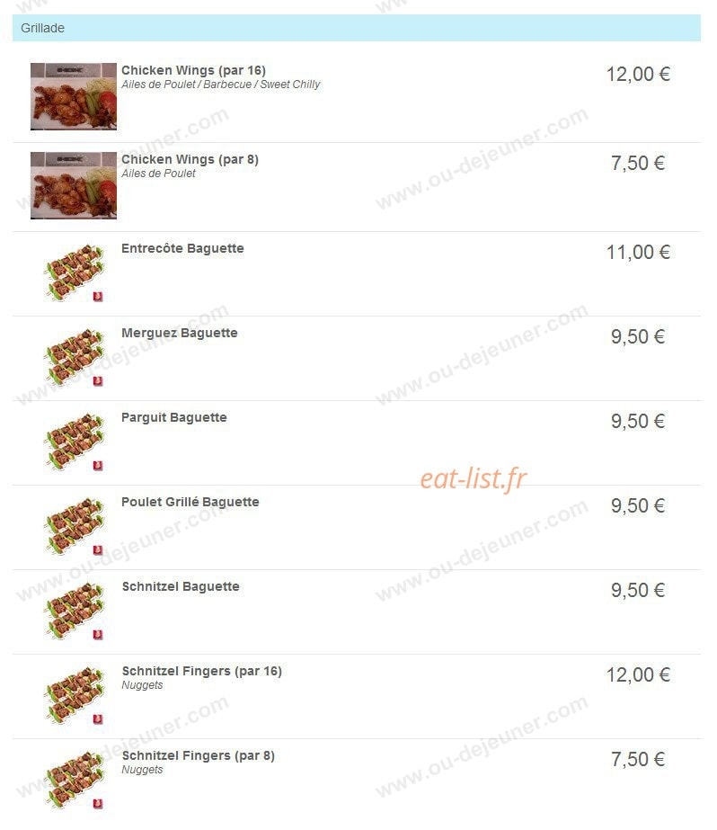 HBK House Burger — carte page 3