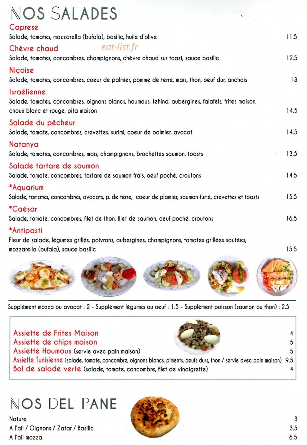 L' Aquarium — carte page 4