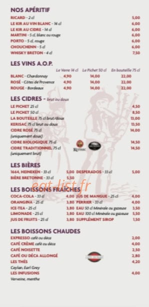 La Bolée d'Arvor — carte page 6