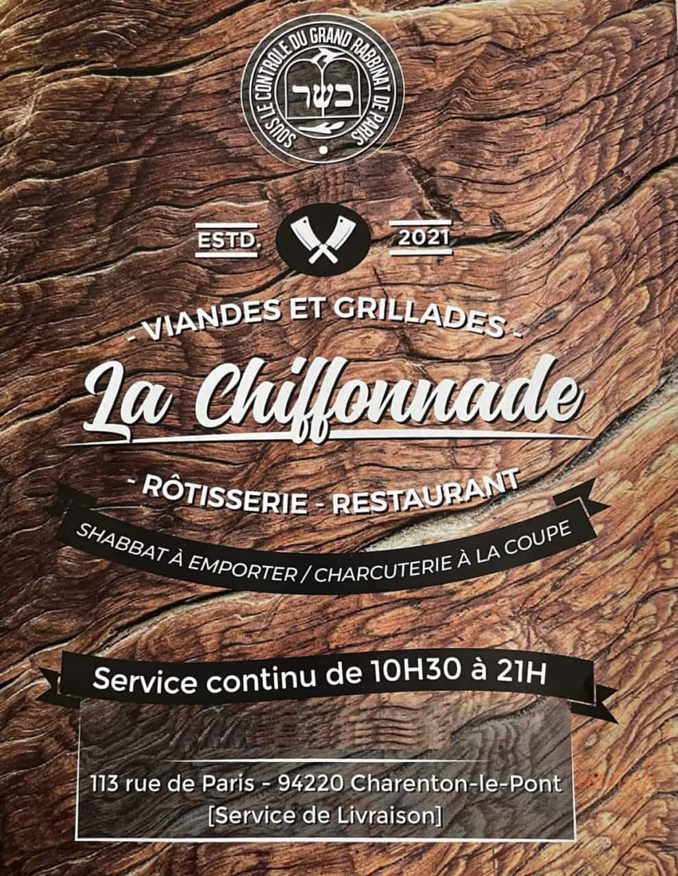 La Chiffonnade — carte page 1