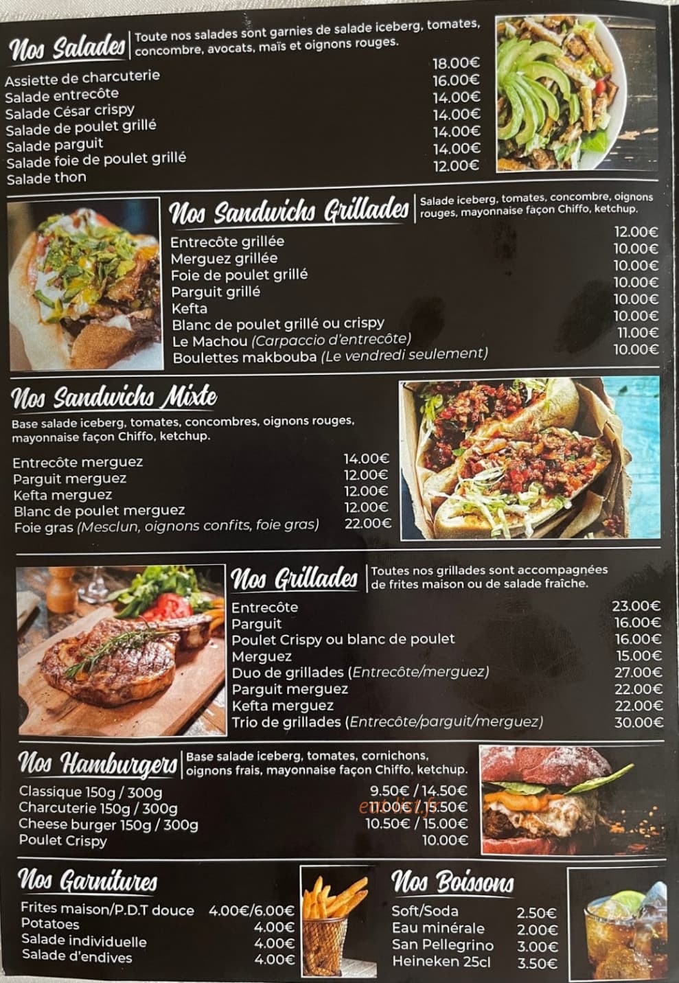 La Chiffonnade — carte page 2