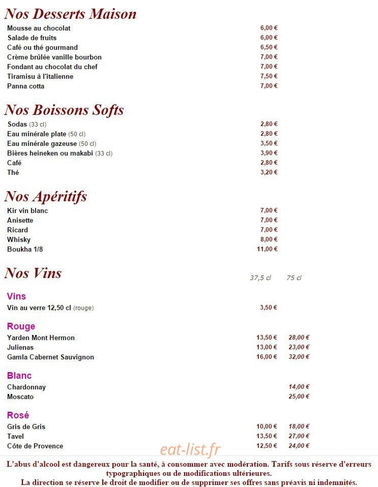 Le Charkoal — carte page 3