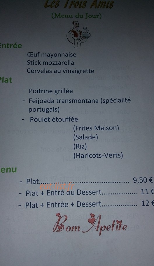 Les trois amis — carte page 1