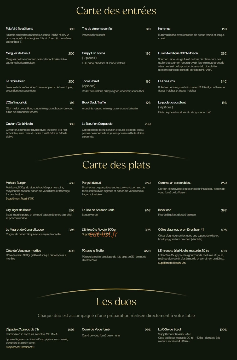Mehara — carte page 3