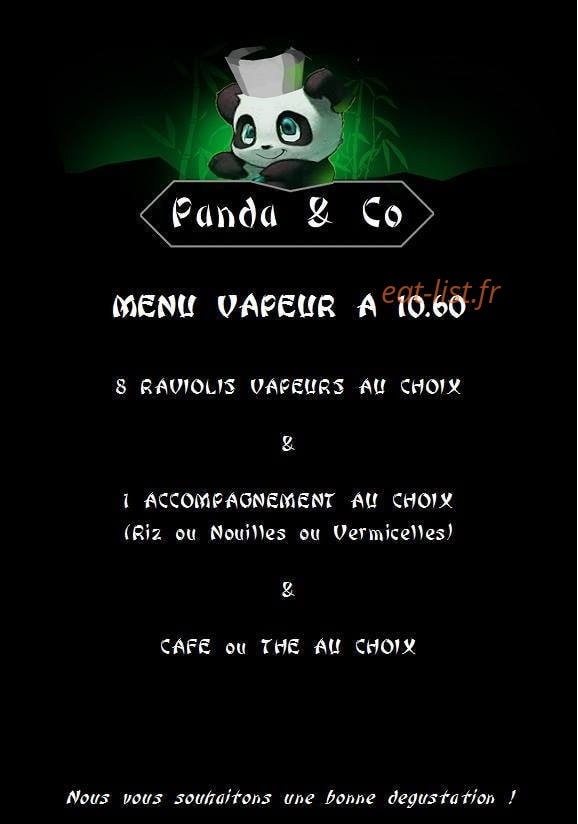 Panda & Co — carte page 1