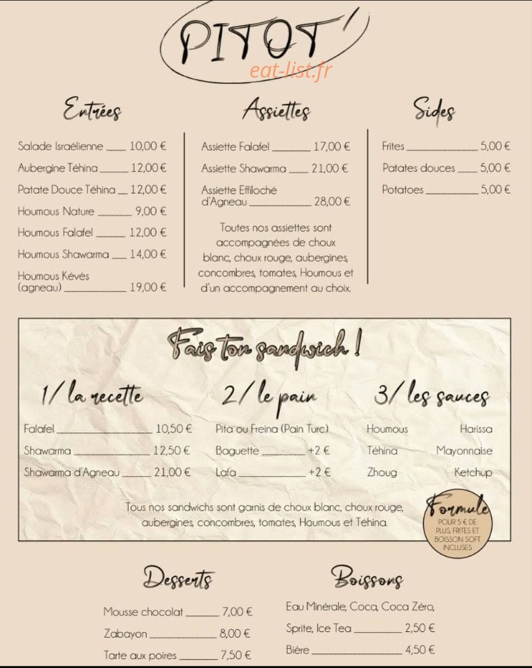 Pitot' — carte page 1