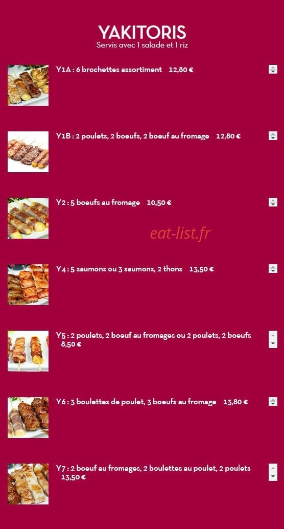 Sushi Kami — carte page 9