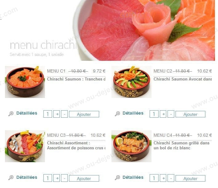 Zen Shushi — carte page 2