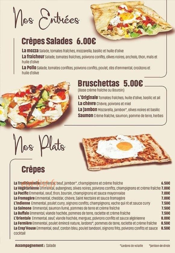 Burger & Cheese House — carte page 2