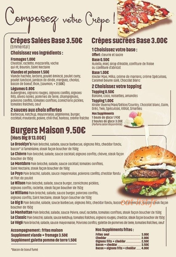 Burger & Cheese House — carte page 3