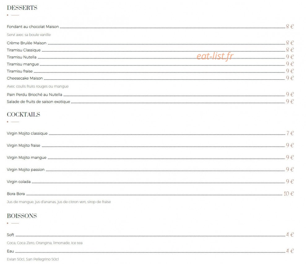 Butcher square — carte page 4