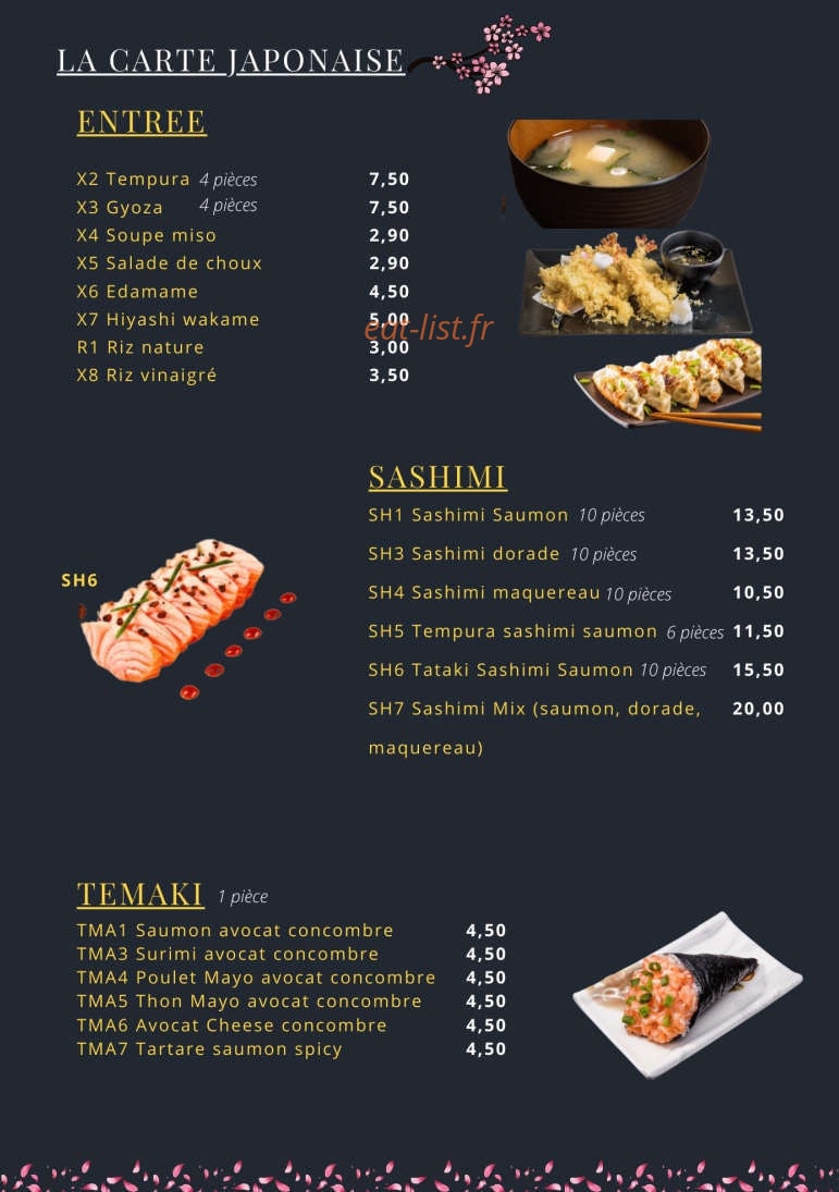 Charm Thaï — carte page 8