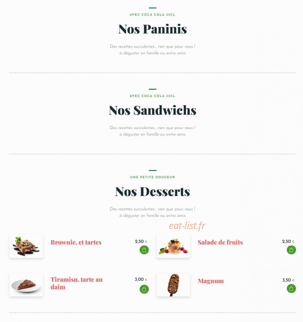 Cristo Pizza — carte page 6