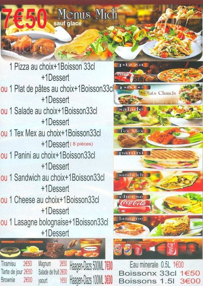 Delice pizza — carte page 4
