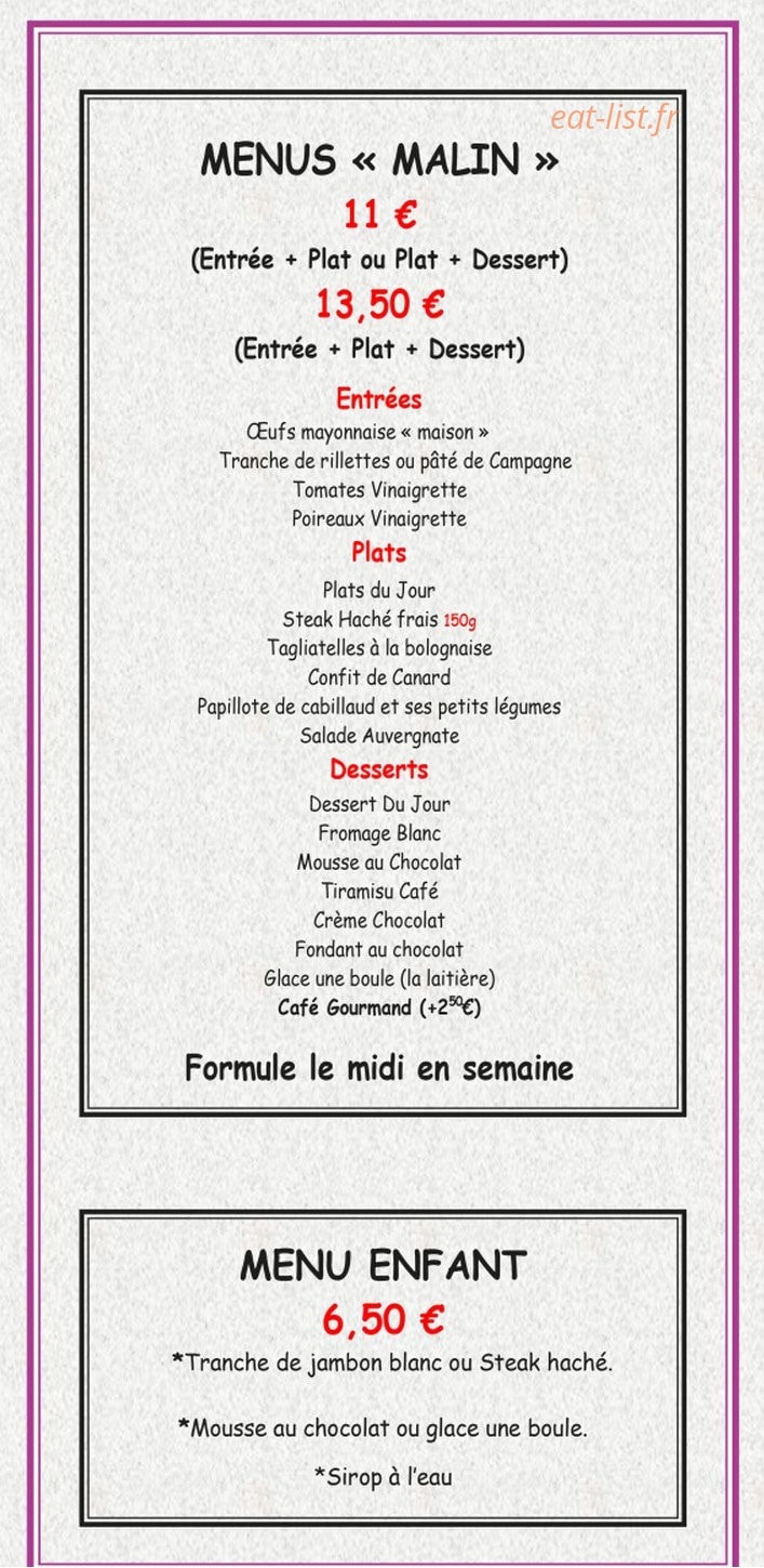 Le Lorada — carte page 1