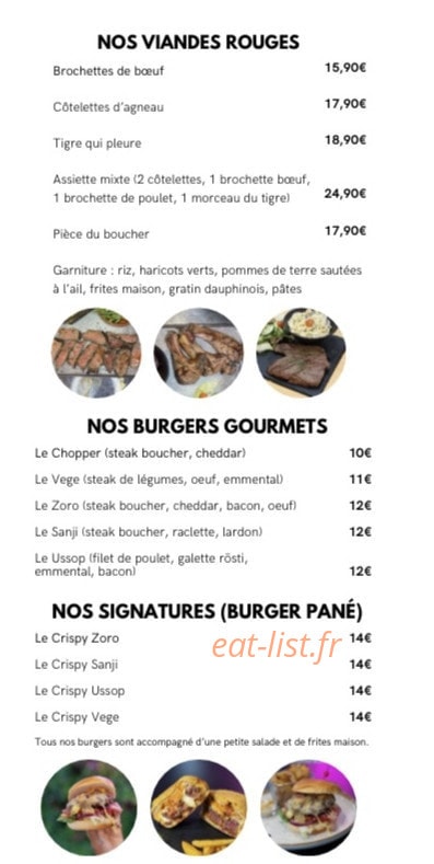 Sanji eat — carte page 3