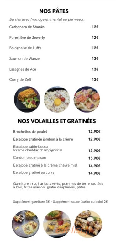 Sanji eat — carte page 4