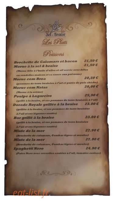 Sel et Braise — carte page 4