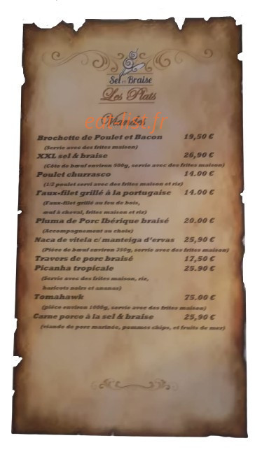 Sel et Braise — carte page 3