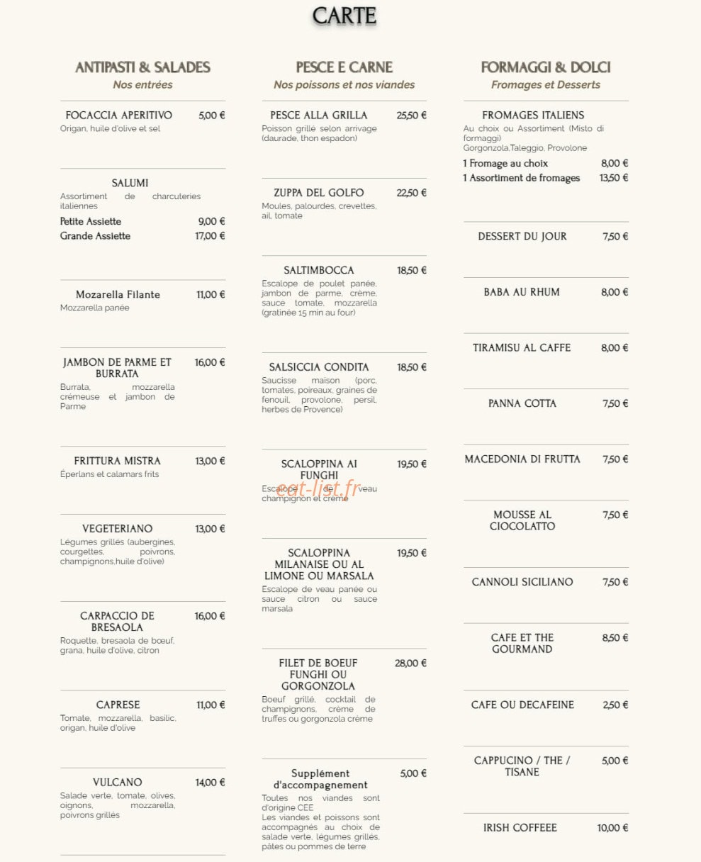 Sergio — carte page 1