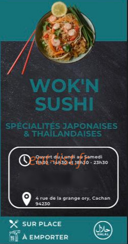 Wok'N sushi — carte page 1