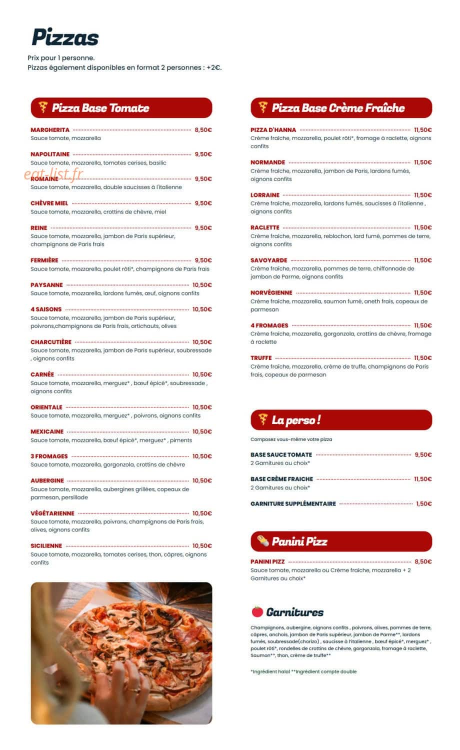 Chez Antoine — carte page 1