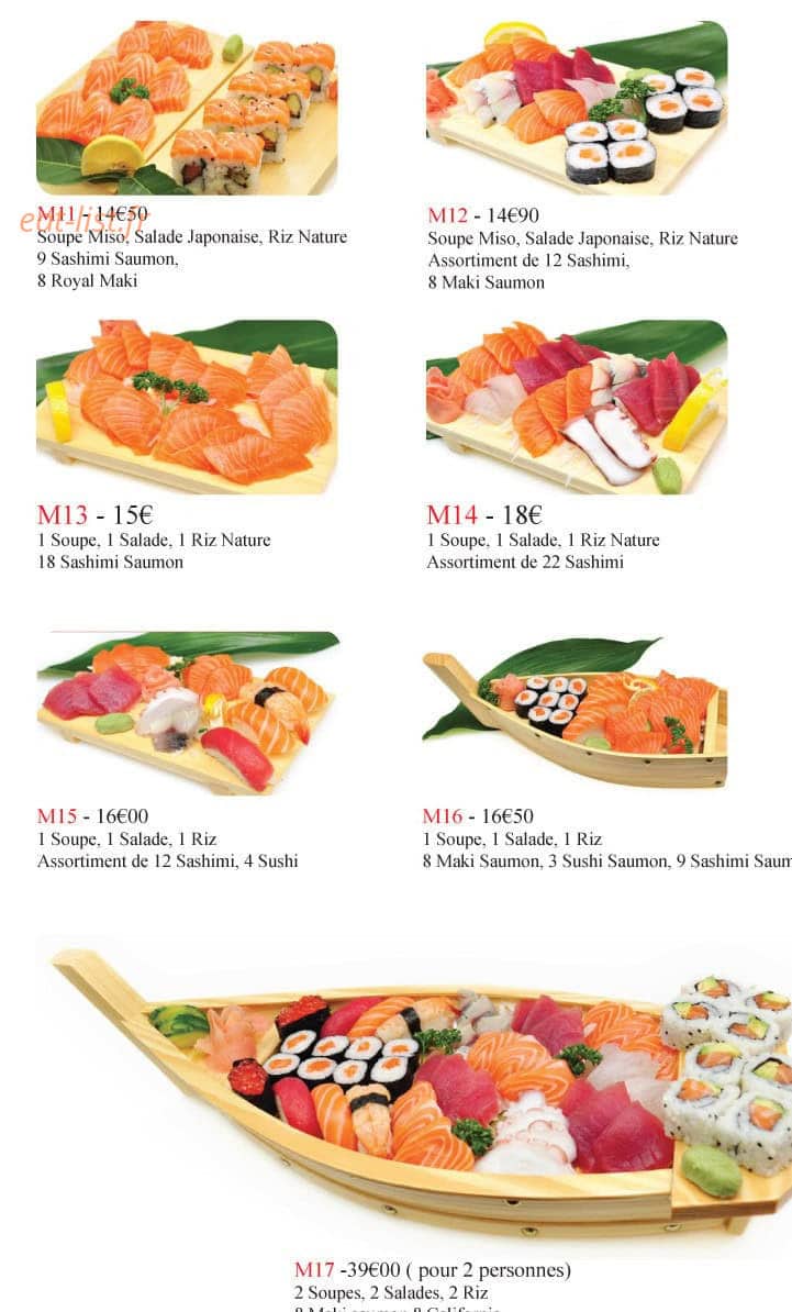 Carte et menu de Duo Cai XI Gu à L' Hay les Roses — Les mixtes