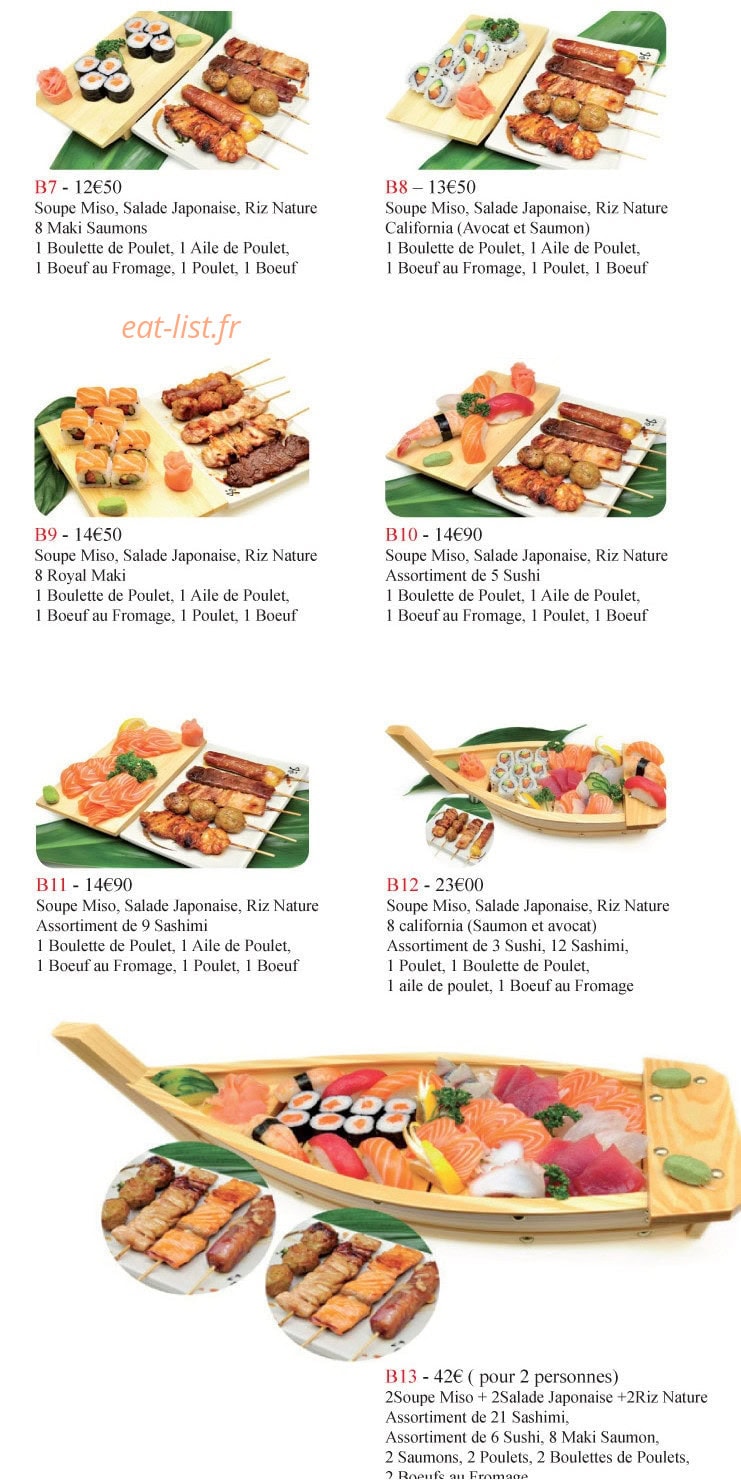 Carte et menu de Duo Cai XI Gu à L' Hay les Roses — Les brochettes page 3