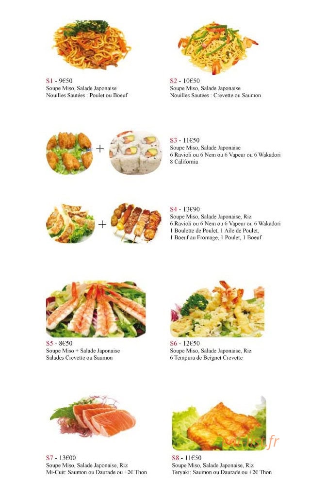 Carte et menu de Duo Cai XI Gu à L' Hay les Roses — Les spécial