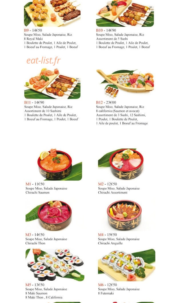 Carte et menu de Duo Cai XI Gu à L' Hay les Roses — Les menus page 2