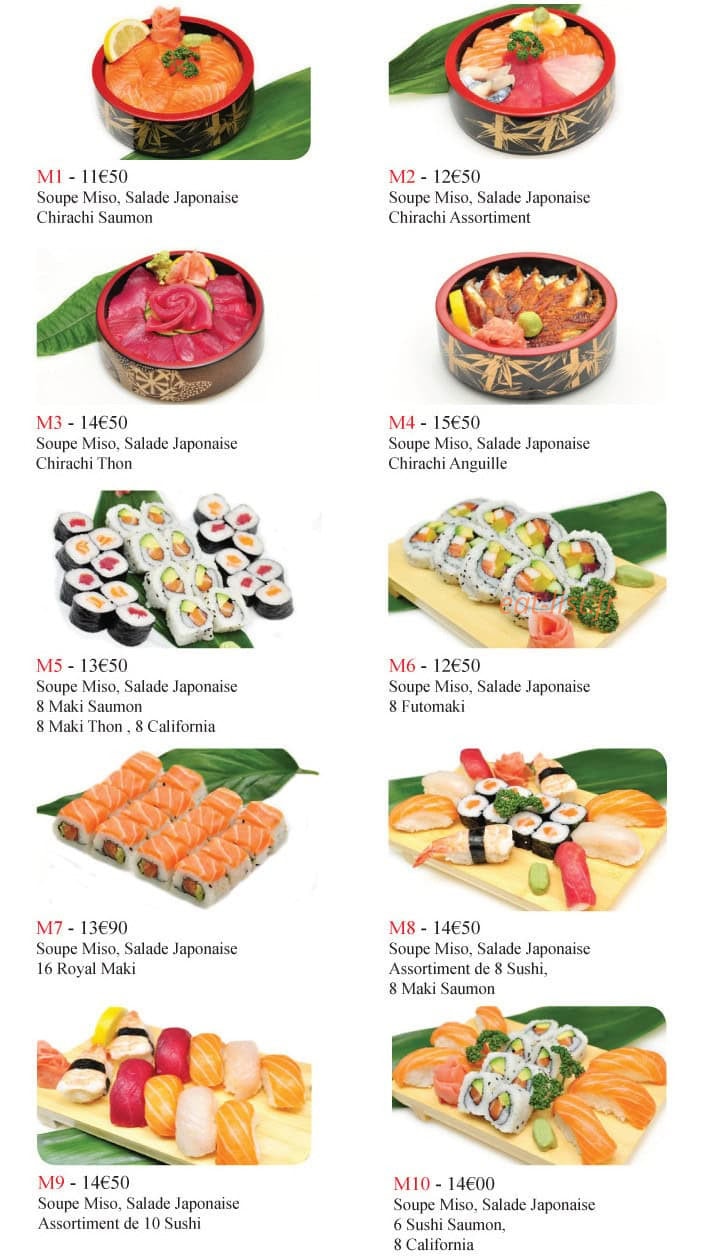 Carte et menu de Duo Cai XI Gu à L' Hay les Roses — Les poissons