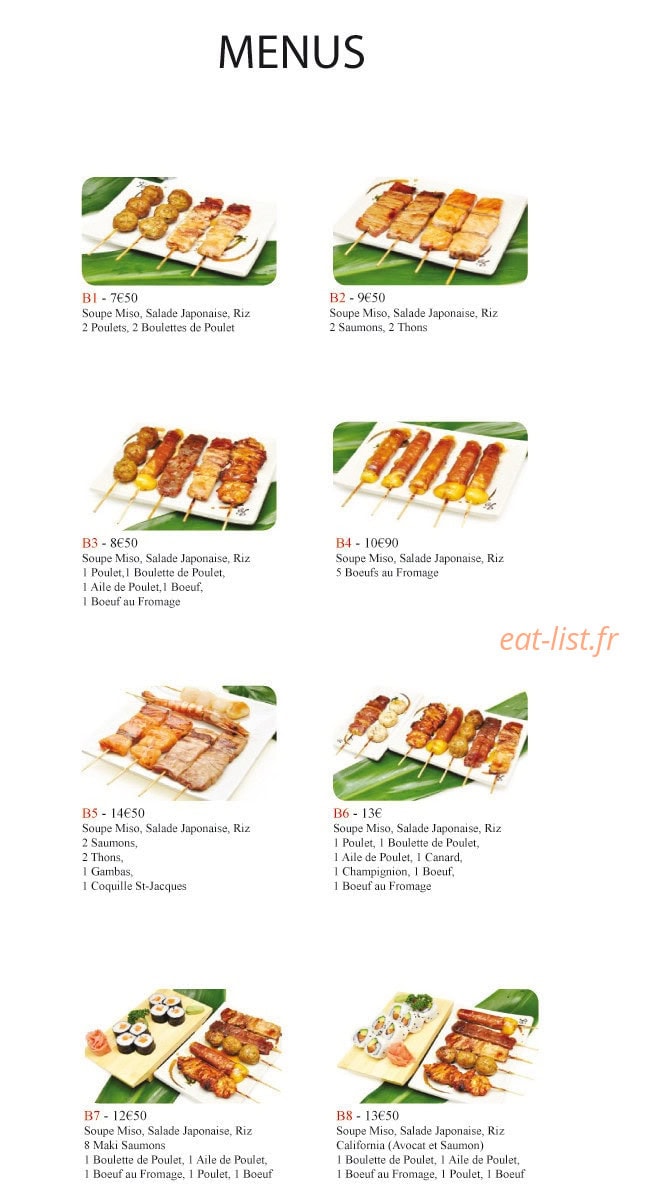 Carte et menu de Duo Cai XI Gu à L' Hay les Roses — Les menus
