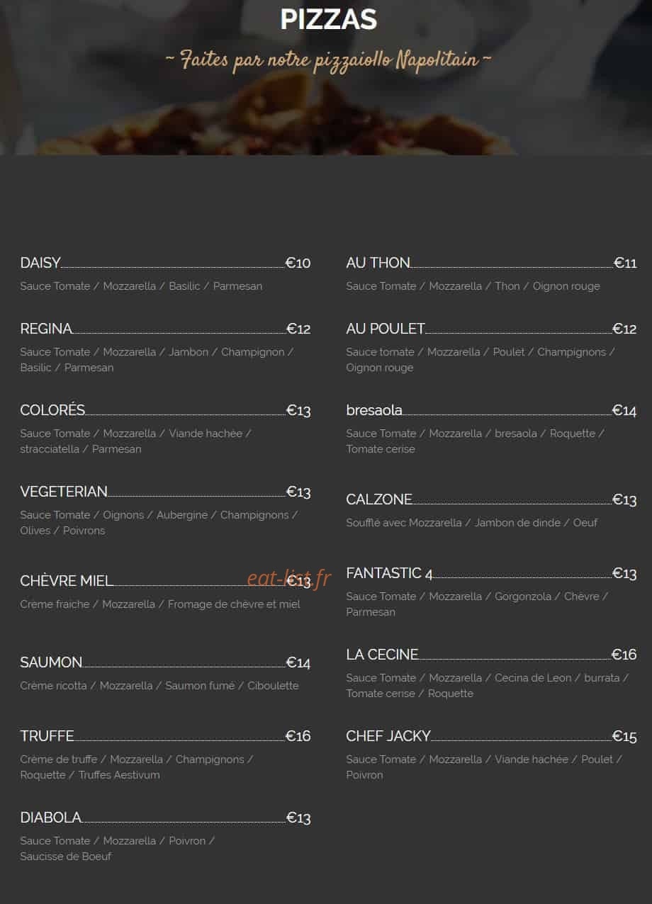 Le rustic — carte page 4