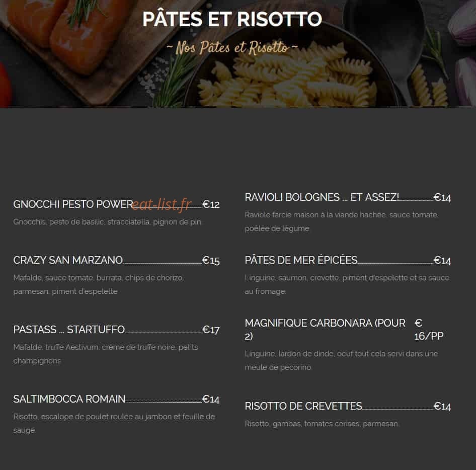 Le rustic — carte page 2