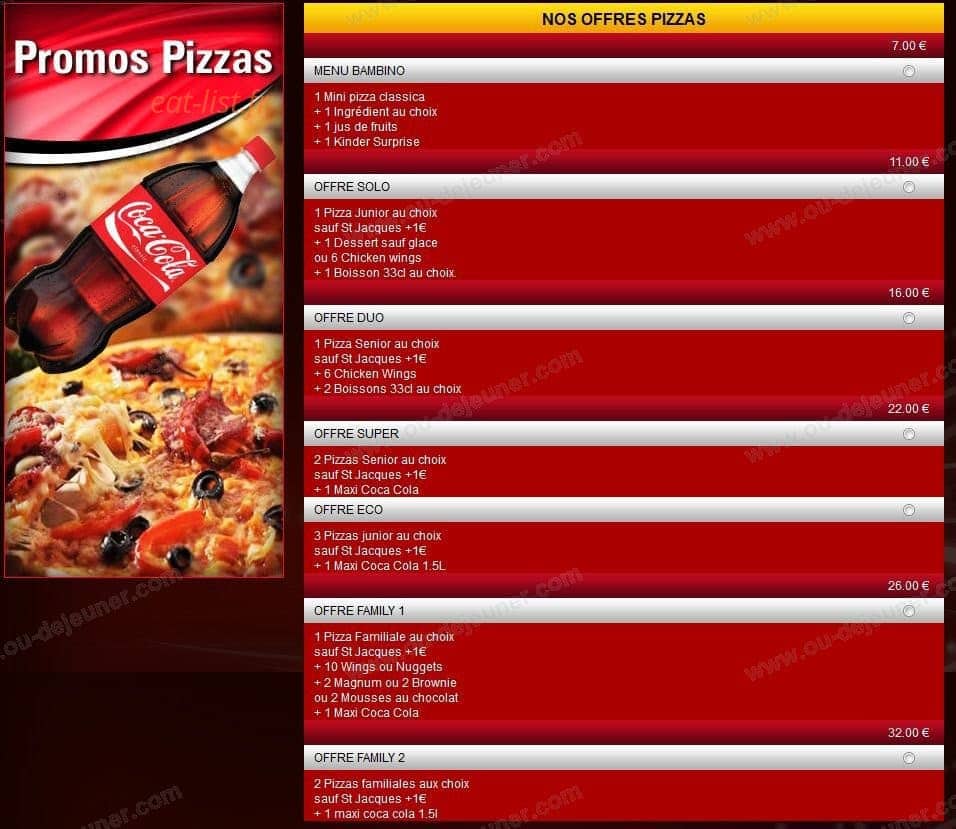 Presto Pizza 94 — carte page 5