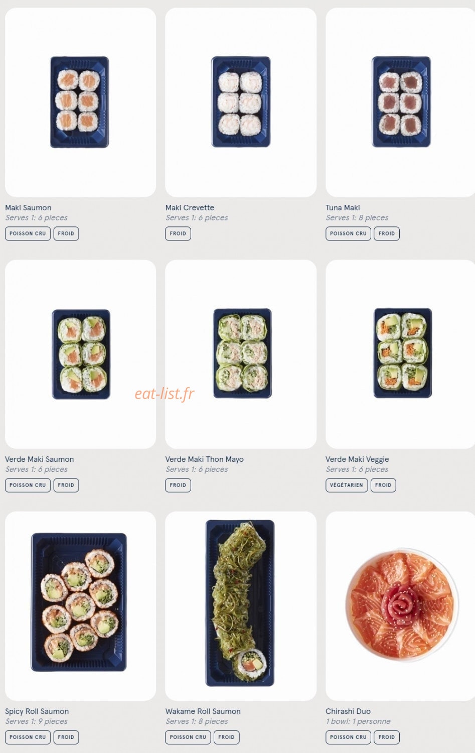 Carte et menu de Sushi Daily à L' Hay les Roses — Maki et Roll suite