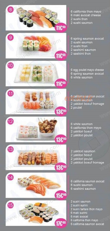 Sushi Sha — carte page 7