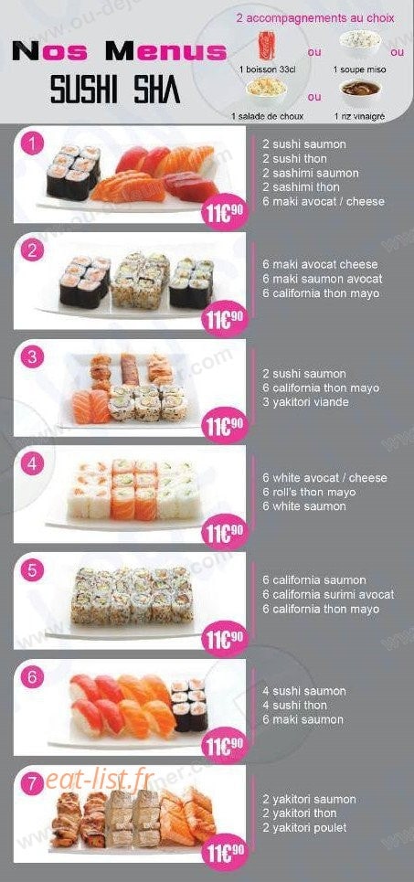 Sushi Sha — carte page 6