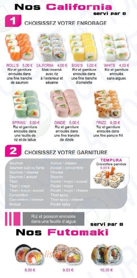 Sushi Sha — carte page 3