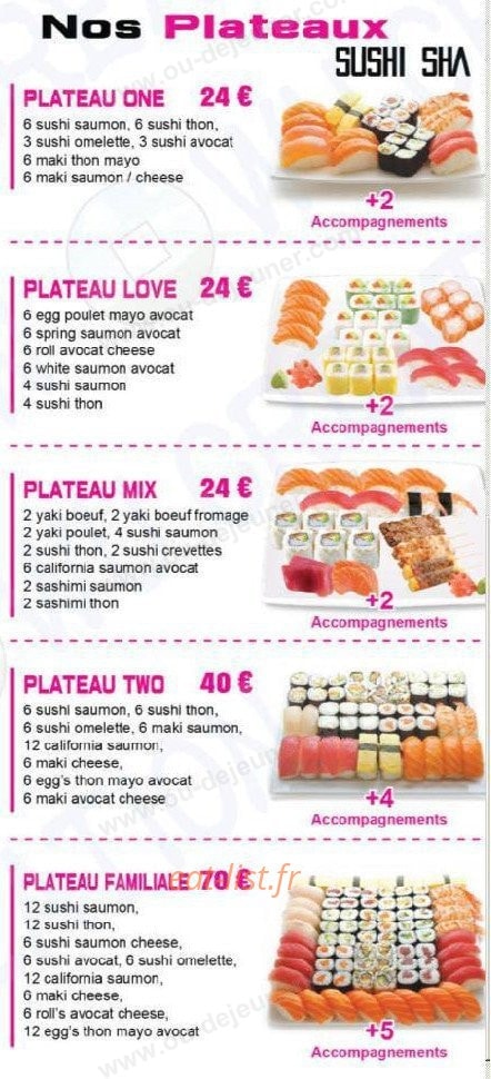 Sushi Sha — carte page 5