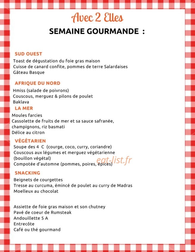 Avec 2 elles — carte page 1