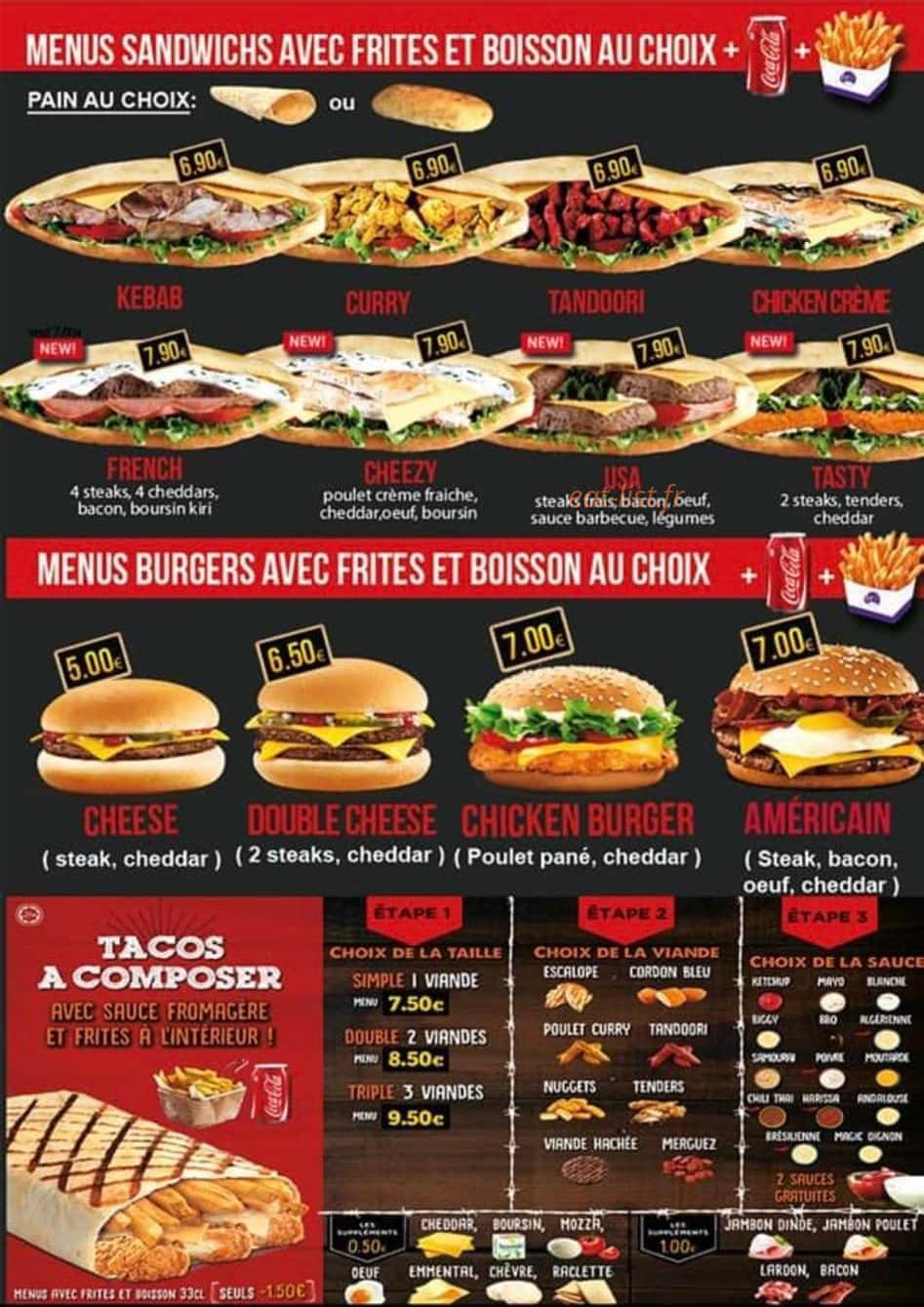 Chrono Pizza — carte page 2