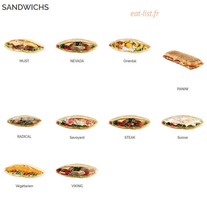 Cristal burger — carte page 2