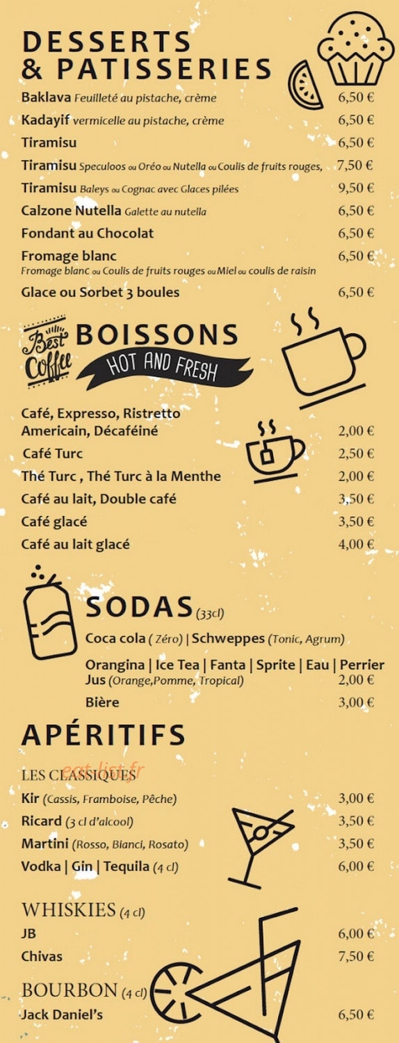 Dada Grill — carte page 4