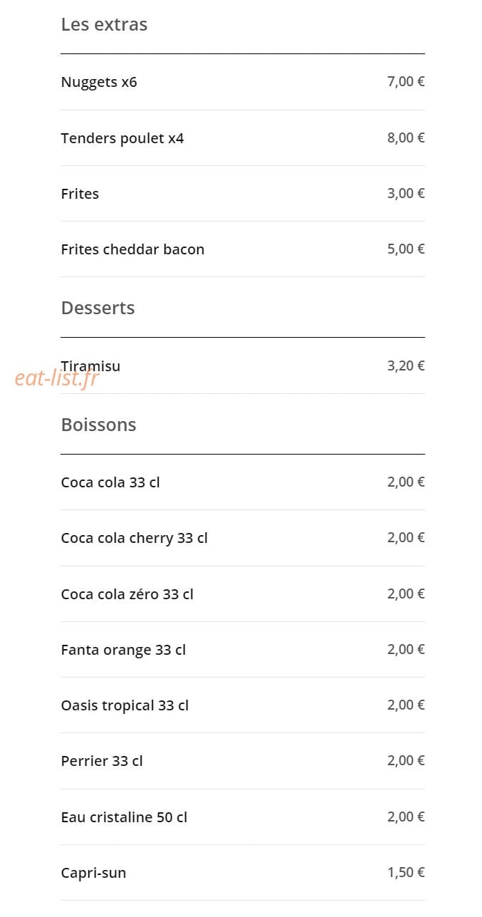 Eat Dog — carte page 2
