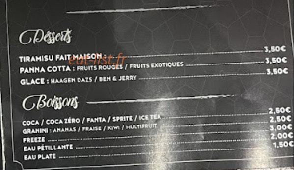 Fratel Pizza — carte page 4