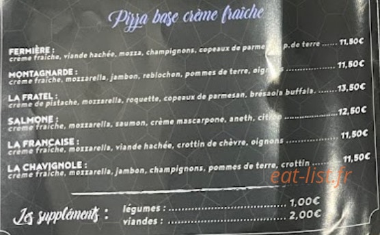 Fratel Pizza — carte page 3