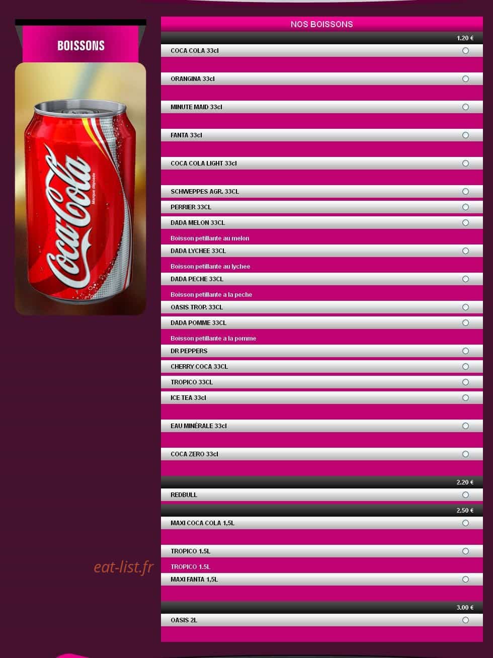 Pizza good time — carte page 11